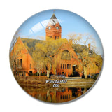 UK England Winchester Massachusetts Town Hall 3D Fridge Magnet Crystal Glass