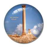 Egypt Pompey's Pillar Alexandria 3D Fridge Magnet Crystal Glass