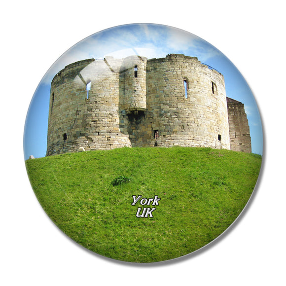 UK England York Clifford's Tower 3D Fridge Magnet Crystal Glass