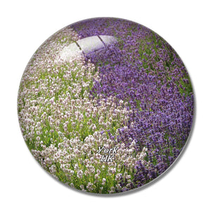 UK England York Yorkshire Lavender 3D Fridge Magnet Crystal Glass