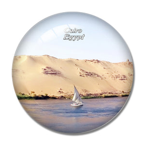 Egypt River Nile Cairo 3D Fridge Magnet Crystal Glass