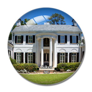 Aiken Mansion South Carolina USA 3D Fridge Magnet Crystal Glass