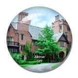 Akron Stan Hywet Hall Ohio USA 3D Fridge Magnet Crystal Glass