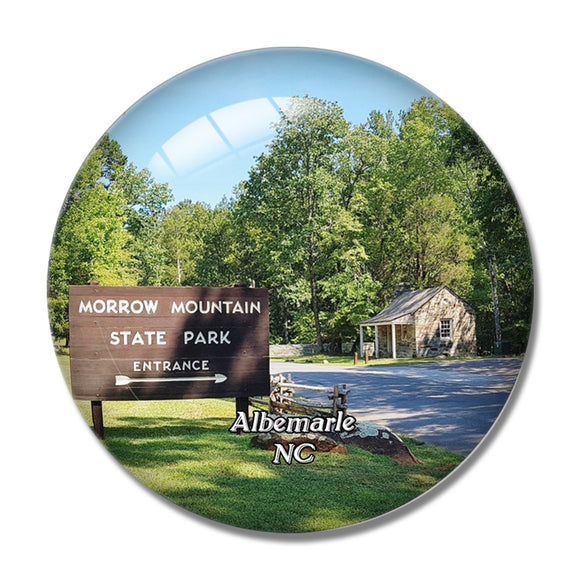 Albemarle Morrow Mountain Park North Carolina USA 3D Fridge Magnet Crystal Glass