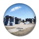 Alliance Carhenge Nebraska USA 3D Fridge Magnet Crystal Glass