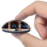 Alpine Big Bend Museum Texas USA 3D Fridge Magnet Crystal Glass