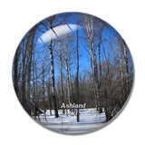 Ashland Lake Wisconsin USA 3D Fridge Magnet Crystal Glass