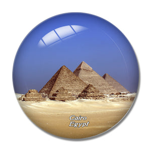 Egypt The Pyramids of Giza Cairo 3D Fridge Magnet Crystal Glass