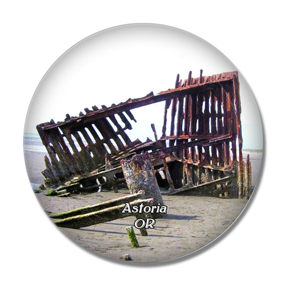Astoria Fort Stevens State Park Oregon USA 3D Fridge Magnet Crystal Glass