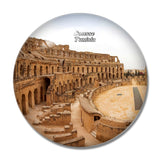 El DJem Amphitheater Sousse Tunisia 3D Fridge Magnet Crystal Glass