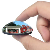 Barnstable Museum Massachusetts USA 3D Fridge Magnet Crystal Glass