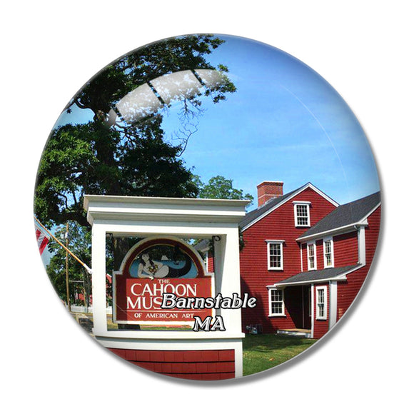 Barnstable Museum Massachusetts USA 3D Fridge Magnet Crystal Glass