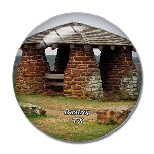 Bastrop Park Texas USA 3D Fridge Magnet Crystal Glass