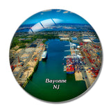 Bayonne Port Terminal New Jersey USA 3D Fridge Magnet Crystal Glass