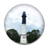 Beaufort Hunting Island Lighthouse South Carolina USA 3D Fridge Magnet Crystal Glass