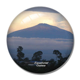 Equatorial Guinea 3D Fridge Magnet Crystal Glass