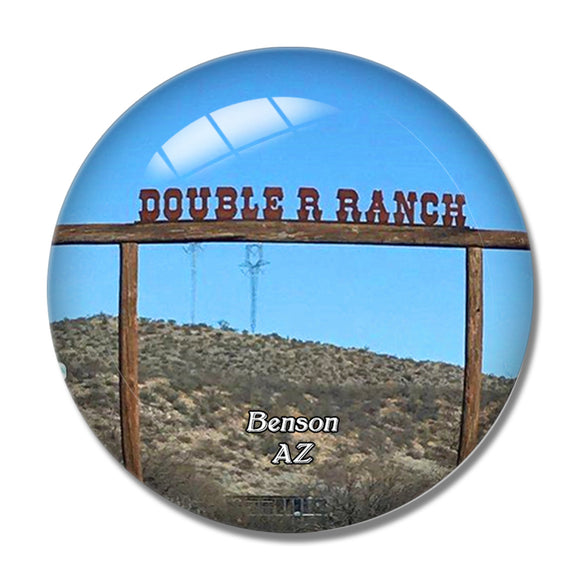 Benson Double R Ranch Arizona USA 3D Fridge Magnet Crystal Glass
