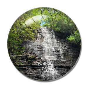 Benton Falls Hike Tennessee USA 3D Fridge Magnet Crystal Glass