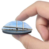 Bethany Beach Bridge Delaware USA 3D Fridge Magnet Crystal Glass