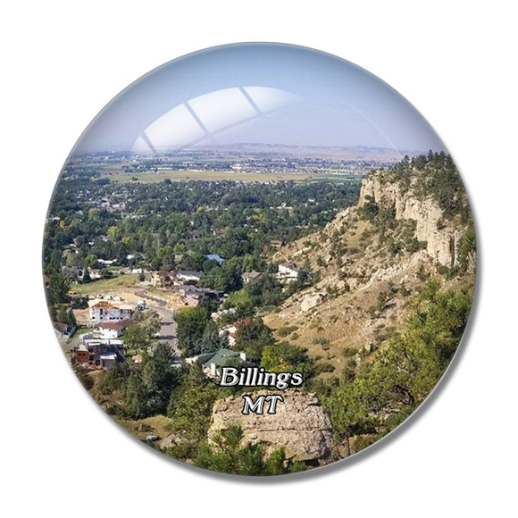 Billings The Rimrocks Montana USA 3D Fridge Magnet Crystal Glass