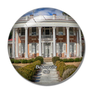 Bishopville Mansion South Carolina USA 3D Fridge Magnet Crystal Glass