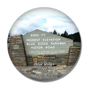 Blue Ridge Parkway North Carolina USA 3D Fridge Magnet Crystal Glass