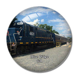 Blue Ridge Train Georgia USA 3D Fridge Magnet Crystal Glass