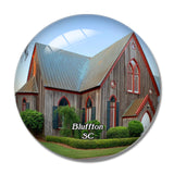 Bluffton Church Cross South Carolina USA 3D Fridge Magnet Crystal Glass