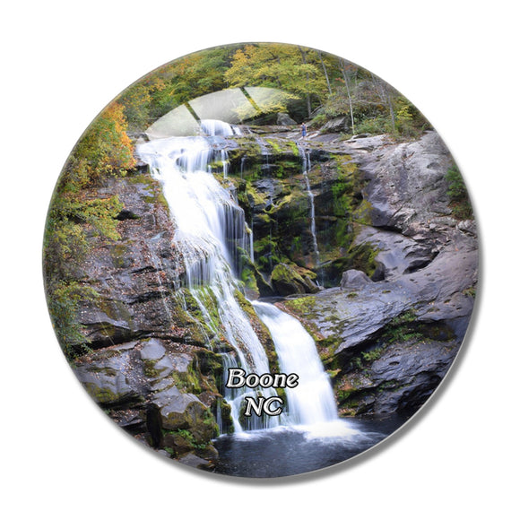 Boone Waterfall North Carolina USA 3D Fridge Magnet Crystal Glass