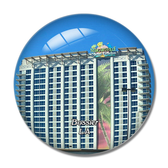 Bossier  Casino Louisiana USA 3D Fridge Magnet Crystal Glass