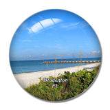 Bradenton Beach Florida USA 3D Fridge Magnet Crystal Glass