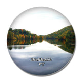 Brattleboro Vermont USA 3D Fridge Magnet Crystal Glass