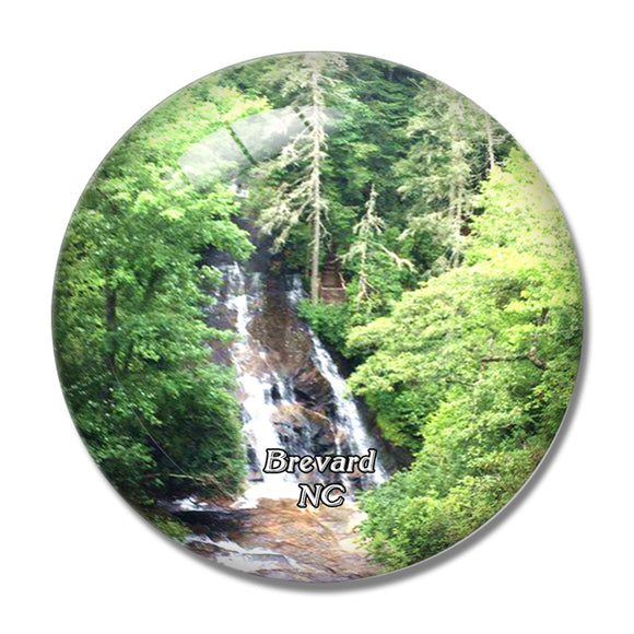 Brevard Connestee Falls North Carolina USA 3D Fridge Magnet Crystal Glass