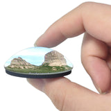 Bridgeport Courthouse and Jail Rocks Nebraska USA 3D Fridge Magnet Crystal Glass