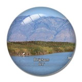 Brigham  Preserve Utah USA 3D Fridge Magnet Crystal Glass