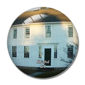 Bristol Clock Watch Museum Connecticut USA 3D Fridge Magnet Crystal Glass