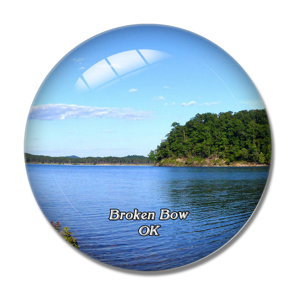 Broken Bow Lake Oklahoma USA 3D Fridge Magnet Crystal Glass