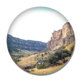 Buffalo US Highway 16 Wyoming USA 3D Fridge Magnet Crystal Glass