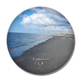 Cameron Beach Louisiana USA 3D Fridge Magnet Crystal Glass