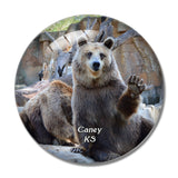 Caney Safari Zoological Park Kansas USA 3D Fridge Magnet Crystal Glass