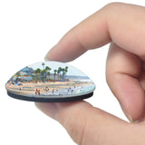 Carlsbad Beach California USA 3D Fridge Magnet Crystal Glass
