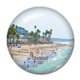 Carlsbad Beach California USA 3D Fridge Magnet Crystal Glass