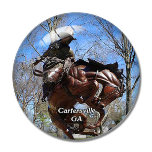 Cartersville Booth Western Art Museum Georgia USA 3D Fridge Magnet Crystal Glass