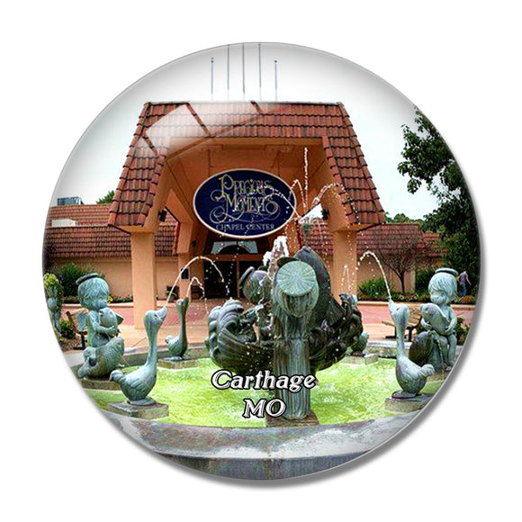 Carthage Precious Moments Park Missouri USA 3D Fridge Magnet Crystal Glass