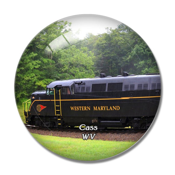 Cass Railroad West Virginia USA 3D Fridge Magnet Crystal Glass