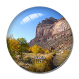 Castle Dale Canyon Utah USA 3D Fridge Magnet Crystal Glass