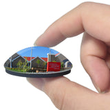 Cedar Rapids Museum Library Iowa USA 3D Fridge Magnet Crystal Glass