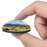 Chandler Equestrian Center Arizona USA 3D Fridge Magnet Crystal Glass