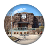 Chandler Route 66 Interpretive Center Oklahoma USA 3D Fridge Magnet Crystal Glass