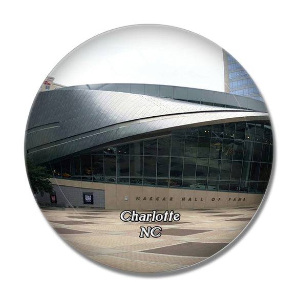 Charlotte Hall of Fame North Carolina USA 3D Fridge Magnet Crystal Glass